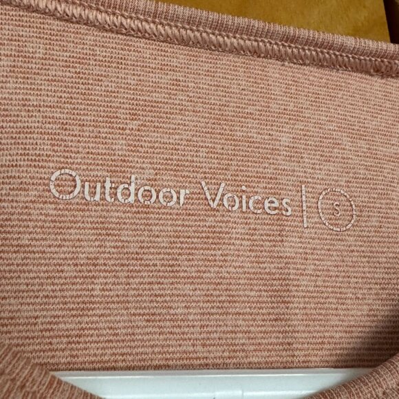 Outdoor Voices Space Dye Pink High Neck Sports Bra Tank (sz S) - Picture 4 of 8